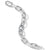 DY Madison Chain Bracelet in Sterling Silver with Diamonds, Size Large