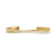 Crossover Two Row Bracelet in 18K Yellow Gold with Diamonds, 6mm, Size Medium