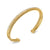 Crossover Two Row Bracelet in 18K Yellow Gold with Diamonds, 6mm, Size Medium