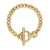 DY Mercer Toggle Chain Bracelet in 18K Yellow Gold with Diamonds, 8mm