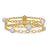 DY Madison Pavé Bead Multi Row Chain Bracelet in 18K Yellow Gold with Diamonds, 15mm