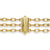 DY Madison Pavé Bead Multi Row Chain Bracelet in 18K Yellow Gold with Diamonds, 15mm
