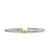 Cable Flex X Station Cuff in Sterling Silver with 14K Yellow Gold, 4mm