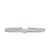 Cable Flex Station Bracelet in Sterling Silver with 14K Yellow Gold, 4mm