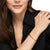 Cablespira Flex Station Cuff in 18K Yellow Gold with Diamonds, 4mm