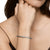 Cable Flex Station Cuff in Sterling Silver with Diamonds, 4mm