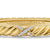 Sculpted Cable X Center Station Cuff in 18K Yellow Gold with Diamonds, 6mm