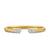 Sculpted Cable X Cuff Bracelet in 18K Yellow Gold with Diamonds, 6mm