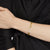 Sculpted Cable Cuff in 18K Yellow Gold with Pavé Diamond Domes, 6mm