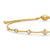 Petite Modern Renaissance Station Chain Bracelet in 18K Yellow Gold with Diamonds, 7.5mm