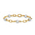 DY Madison Pavé Bead Chain Bracelet in 18K Yellow Gold with Diamonds, 6mm