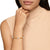 DY Madison Pavé Bead Chain Bracelet in 18K Yellow Gold with Diamonds, 6mm