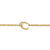 Petite Pavé Initial Chain Bracelet in 18K Yellow Gold with Diamond C