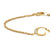 Petite Pavé Initial Chain Bracelet in 18K Yellow Gold with Diamond C