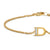 Petite Pavé Initial Chain Bracelet in 18K Yellow Gold with Diamond D
