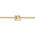 Petite Pavé Initial Chain Bracelet in 18K Yellow Gold with Diamond E