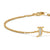 Petite Pavé Initial Chain Bracelet in 18K Yellow Gold with Diamond J