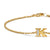 Petite Pavé Initial Chain Bracelet in 18K Yellow Gold with Diamond K
