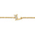 Petite Pavé Initial Chain Bracelet in 18K Yellow Gold with Diamond L