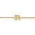 Petite Pavé Initial Chain Bracelet in 18K Yellow Gold with Diamond R