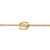 Petite Pavé Initial Chain Bracelet in 18K Yellow Gold with Diamond S