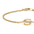 Petite Pavé Initial Chain Bracelet in 18K Yellow Gold with Diamond S