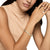 Sculpted Cable Bangle Bracelet in 18K Yellow Gold with Diamonds, 8mm, Size Medium
