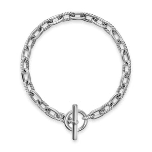 DY Madison Toggle Chain Bracelet in Sterling Silver, 5.5mm, Size Small