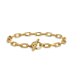 DY Madison Toggle Chain Bracelet in 18K Yellow Gold, Size Small