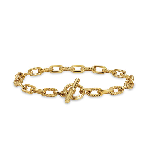 DY Madison Toggle Chain Bracelet in 18K Yellow Gold, Size Small