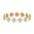 Starburst Pavé Tennis Bracelet in 18K Yellow Gold with Diamonds, 12.3mm