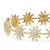 Starburst Pavé Tennis Bracelet in 18K Yellow Gold with Diamonds, 12.3mm