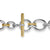 DY Mercer Chain Bracelet in Sterling Silver with 18K Yellow Gold and Diamonds, 8mm
