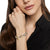 DY Mercer Chain Bracelet in Sterling Silver with 18K Yellow Gold and Diamonds, 8mm