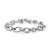 DY Mercer Chain Bracelet in Sterling Silver with Diamonds, 8mm