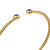 Micro Cablespira Flex Round Cuff in 18K Yellow Gold with Blue Sapphires, 2.6mm