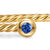 Micro Cablespira Flex Round Cuff in 18K Yellow Gold with Blue Sapphires, 2.6mm