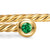 Micro Cablespira Flex Round Cuff in 18K Yellow Gold with Emeralds, 2.6mm