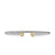 Micro Cable Flex Round Cuff in Sterling Silver with 14K Yellow Gold and Diamonds, 2.6mm