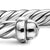 Cable Flex Cuff in Sterling Silver, 6mm
