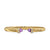 Cablespira Flex Cuff in 18K Yellow Gold with Amethyst and Diamonds, 6mm