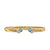 Cablespira Flex Cuff in 18K Yellow Gold with Blue Topaz and Diamonds, 6mm