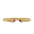 Cablespira Flex Cuff in 18K Yellow Gold with Rhodolite Garnet and Diamonds, 6mm