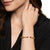 Cablespira Flex Cuff in 18K Yellow Gold with Rhodolite Garnet and Diamonds, 6mm