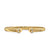 Cablespira Flex Cuff in 18K Yellow Gold with Gold Domes and Diamonds, 6mm