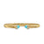 Cablespira Flex Cuff in 18K Yellow Gold with Turquoise and Diamonds, 6mm