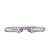 Cable Flex Cuff in Sterling Silver with 14K Yellow Gold, Amethyst and Diamonds, 6mm