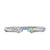 Cable Flex Cuff in Sterling Silver with 14K Yellow Gold, Sky Blue Topaz and Diamonds, 6mm