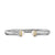 Cable Flex Cuff in Sterling Silver with 14K Yellow Gold, Pearls and Diamonds, 6mm