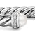 Cable Flex Cuff in Sterling Silver with Pearls and Diamonds, 6mm